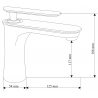 Mexen Trinity смесител за мивка, хром - 72600-00