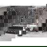Mexen Velar L плъзгаща се душ кабина 120 x 120 см, графит, бяла - 871-120-120-43-20