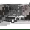 Mexen Velar L плъзгаща се душ кабина 100 x 80 см, графит, бяла - 871-100-080-43-20