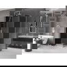Mexen Velar L раздвижна душ кабина 120 x 80 cm, графит, бял - 871-120-080-43-20