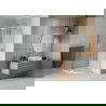 Mexen Rio душ кабина полуокръгла 90 x 90 см, прозрачна, хром + поддушник Flat, бял - 863-090-090-01-00-4110