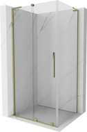 Mexen Velar L плъзгаща се душ кабина 120 x 90 см, прозрачна, златиста - 871-120-090-03-50