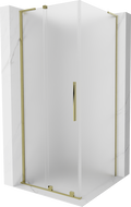 Mexen Velar L плъзгаща се душ кабина 120 x 120 cm, матирана, златна - 871-120-120-33-50