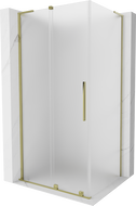 Mexen Velar L плъзгаща се душ кабина 100 x 110 cm, мат, златна - 871-100-110-33-50