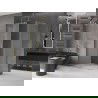 Mexen Velar L плъзгаща се душ кабина 110 x 80 см, матово стъкло, златно - 871-110-080-33-50