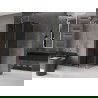 Mexen Velar L плъзгаща се душ кабина 110 x 110 см, графит, злато - 871-110-110-43-50