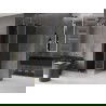 Mexen Velar L плъзгаща се душ кабина 120 x 120 см, графит, златна - 871-120-120-43-50