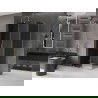 Mexen Velar L плъзгаща се душ кабина 100 x 80 см, графит, злато - 871-100-080-43-50