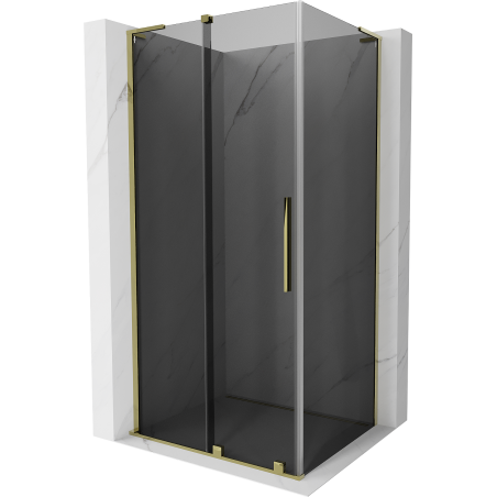 Mexen Velar L душ кабина плъзгаща се 120 x 110 см, графит, златна - 871-120-110-43-50