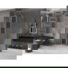 Mexen Velar L плъзгаща се душ кабина 110 x 110 см, прозрачна, златиста матирана - 871-110-110-03-55