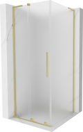 Mexen Velar L плъзгаща се душ кабина 100 x 100 см, матирана, четкана златиста - 871-100-100-33-55