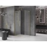 Mexen Velar L плъзгаща се душ кабина 100 x 120 см, матирана, златен мат