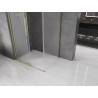 Mexen Velar L плъзгаща се душ кабина 100 x 120 см, матирана, златен мат