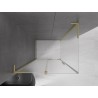Mexen Velar L плъзгаща се душ кабина 100 x 120 см, матирана, златен мат