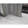 Mexen Velar L плъзгаща се душ кабина 100 x 120 см, матирана, златен мат