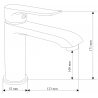 Mexen Pecos DF05 комплект за душ, черен - 72704DF05-70