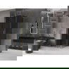 Mexen Velar L плъзгаща се душ кабина 120 x 120 см, графит, злато мат - 871-120-120-43-55