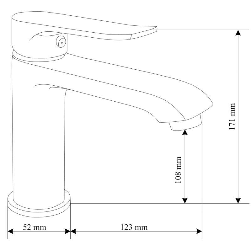 Mexen Pecos DF05 комплект за вана, хром - 72703DF05-00