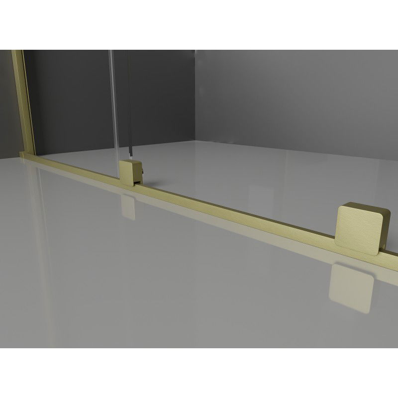 Mexen Velar L разтегателна душ кабина 120 x 80 см, графит, злато четкована