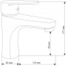 Mexen Kama DS75 комплект душов, черен - 72504DS75-70