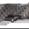 Сгъваема душкабина Mexen Velar L 120 x 80 см, прозрачна, розово злато - 871-120-080-03-60