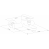 Mexen Kama DF05 комплект за вана, хром - 72513DF05-00