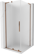 Mexen Velar L плъзгаща се душ кабина 120 x 120 cm, матирана, розово злато - 871-120-120-33-60