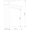 Mexen Kama DF75 комплект за душ, черен - 72514DF75-70