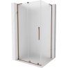 Душ кабина Mexen Velar L плъзгаща се, 120 x 90 cm, матирано, розово злато - 871-120-090-33-60