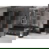 Mexen Velar L плъзгаща се душ кабина 120 x 110 см, графит, розово злато - 871-120-110-43-60