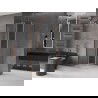 Mexen Velar L плъзгаща се душ кабина 120 x 120 см, прозрачна, четкан мед - 871-120-120-03-65