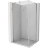 Mexen Velar L плъзгаща се душ кабина 90 x 100 см, прозрачна, матиран никел - 871-090-100-03-97