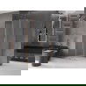 Mexen Velar L плъзгащ се душ кабина 100 x 100 cm, матирано, четкано мед - 871-100-100-33-65