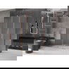 Mexen Velar L плъзгаща се душ кабина 120 x 80 см, матирано стъкло, четкана мед - 871-120-080-33-65