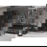 Сгъваема душ кабина Mexen Velar L 120 x 120 см, графит, четкана мед - 871-120-120-43-65