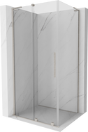 Mexen Velar L плъзгаща се душ кабина 120 x 80 см, прозрачна, четкаван никел - 871-120-080-03-97
