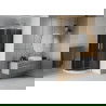 Mexen Rio душ кабина полукръгла 90 x 90 см, графит, хром + поддушко Flat, бяло - 863-090-090-01-40-4110