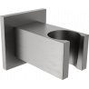 Mexen Cube държач за душ, четкана пистолетно сива - 79350-66