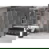 Mexen Velar L плъзгаща се душ кабина 120 x 120 см, матирано стъкло, четкан никел - 871-120-120-33-97