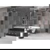 Mexen Velar L плъзгаща се душ кабина 120 x 120 см, матирано стъкло, четкан никел - 871-120-120-33-97