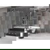 Mexen Velar L плъзгаща се душ кабина 120 x 80 см, матиран, четкан никел - 871-120-080-33-97