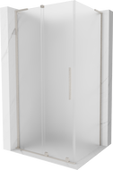 Mexen Velar L плъзгаща се душ кабина 120 x 80 см, матиран, четкан никел - 871-120-080-33-97