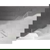 Mexen Velar L плъзгаща се душ кабина 120 x 80 см, матиран, четкан никел - 871-120-080-33-97