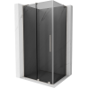 Mexen Velar L плъзгаща душ кабина 120 x 80 см, графит, четкан никел - 871-120-080-43-97