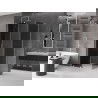 Mexen Velar L плъзгаща се душ кабина 120 x 110 см, графит, матиран никел - 871-120-110-43-97