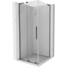 Mexen Velar L плъзгаща се душ кабина 90 x 90 см, прозрачно стъкло, gun metal - 871-090-090-03-95