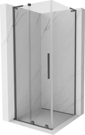 Mexen Velar L плъзгаща се душ кабина 100 x 100 см, прозрачна, метален цвят - 871-100-100-03-95