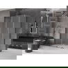 Mexen Velar L плъзгаща се душ кабина 120 x 80 см, матирано стъкло, gun metal - 871-120-080-33-95