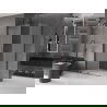 Mexen Velar L плъзгаща се душ кабина 120 x 80 см, матирано стъкло, gun metal - 871-120-080-33-95