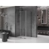 Mexen Velar L плъзгаща душ кабина 90 x 110 см, прозрачна, сив мат - 871-090-110-03-66